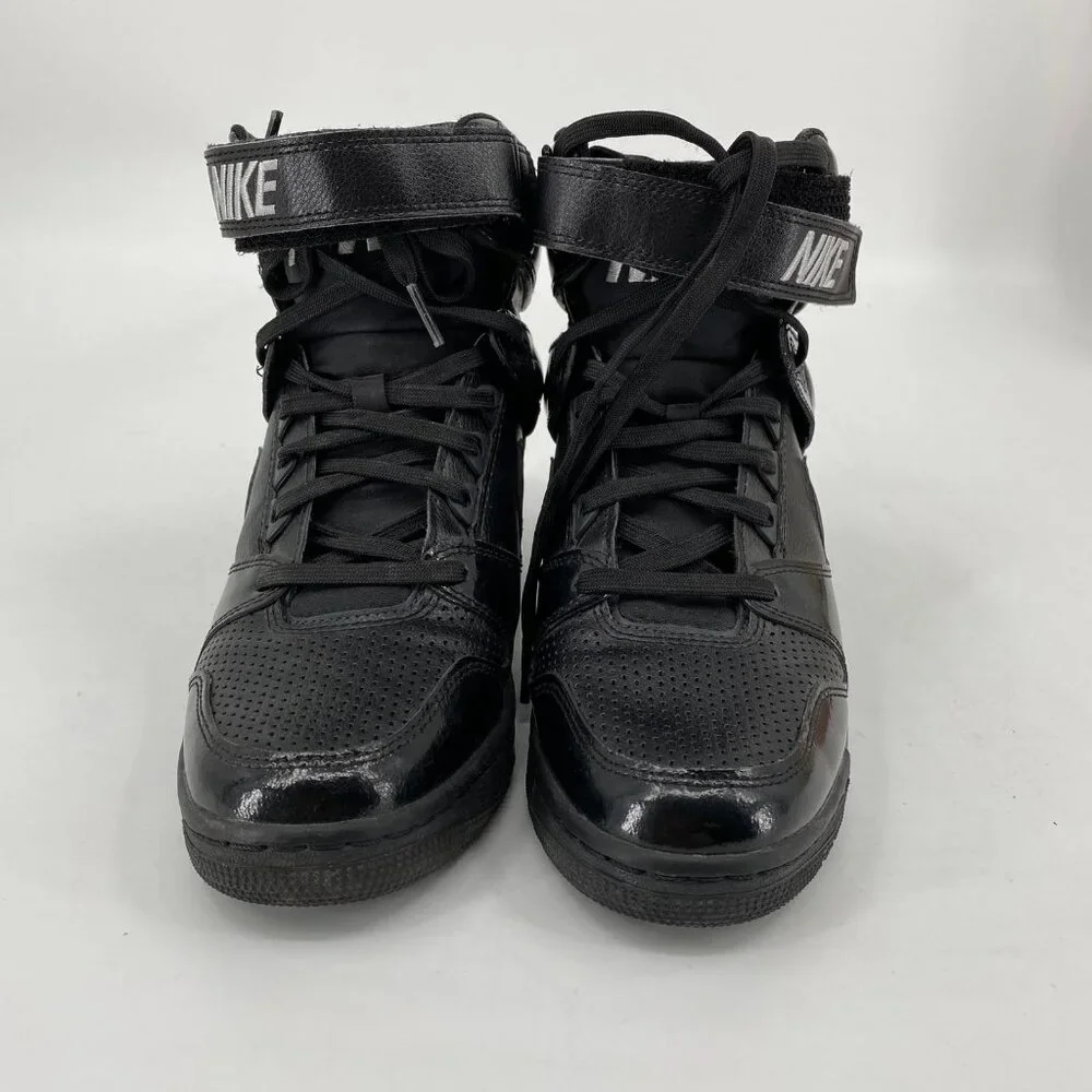 Nike Air Black Leather Classic Athletic Sneakers | Size 9 - Picture 2 of 7